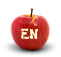 jabłko z napisem EN